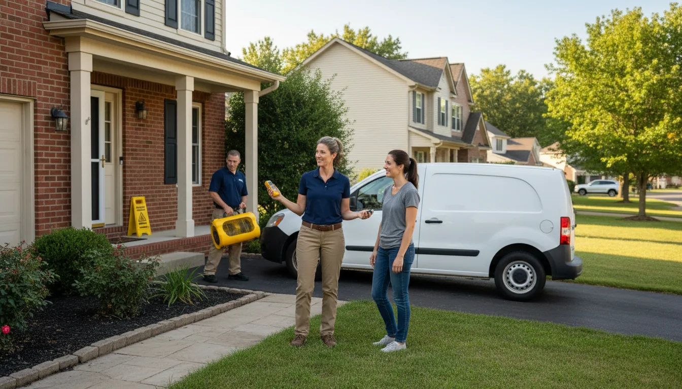 Residential water damage restoration in Goldsboro, TX
